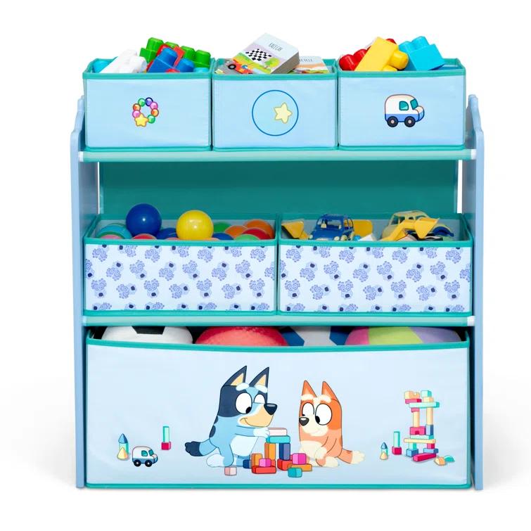 Delta Children Bluey Design & Store 6 Bin Toy Storage Organizer By Delta Children - Greenguard Gold Certified