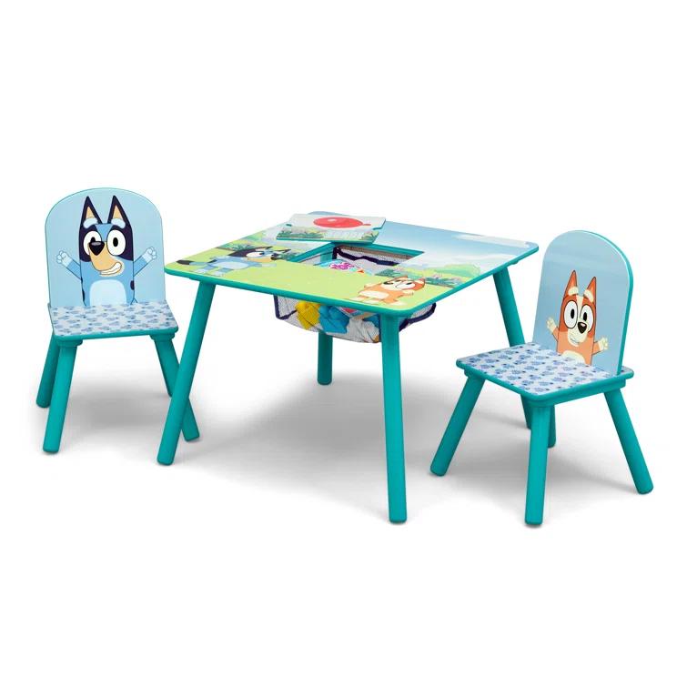 Delta Children Bluey Kids Table And Chair Set With Storage (2 Chairs Included) Delta Children - Greenguard Gold Certified