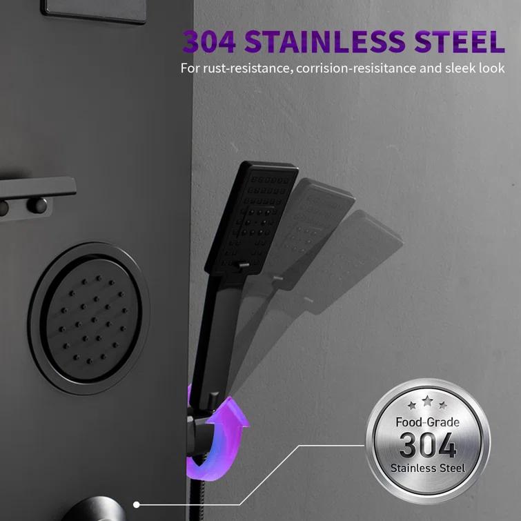 56.93'' Shower Panel with Fixed Shower Head