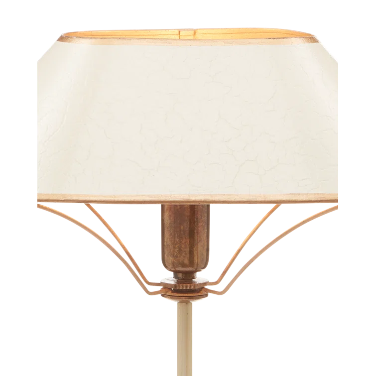 Daphne Ivory and Antique Brass Cordless Table Lamp