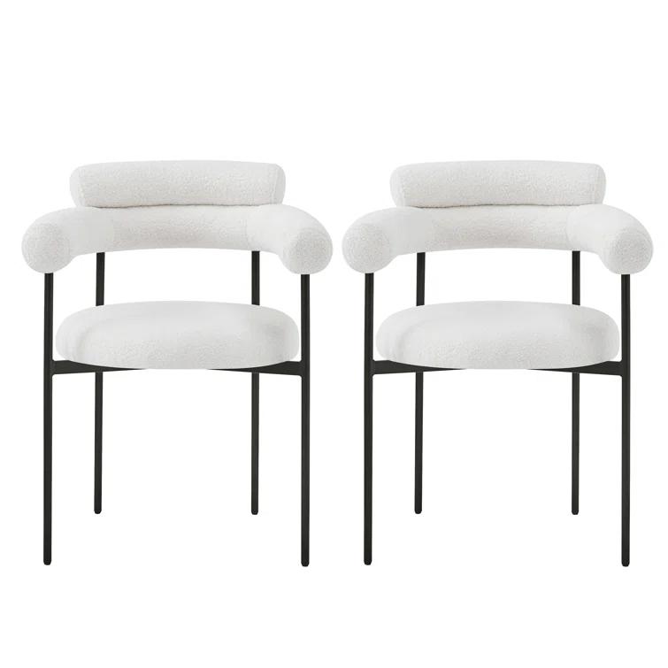 Christopher Knight Home Rylan Upholstered Armchair Dining Chairs