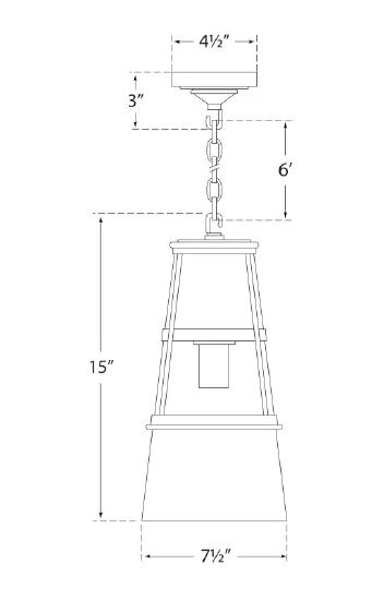 Robinson Mini Bronze Pendant with White Glass Shade - Indoor/Outdoor