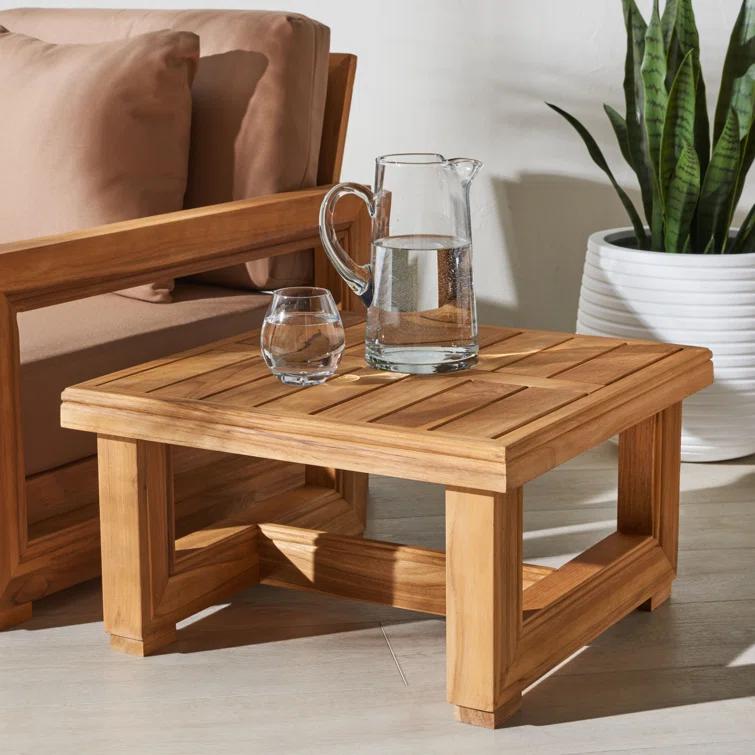 Melrose 23.62'' Teak Outdoor Side Table
