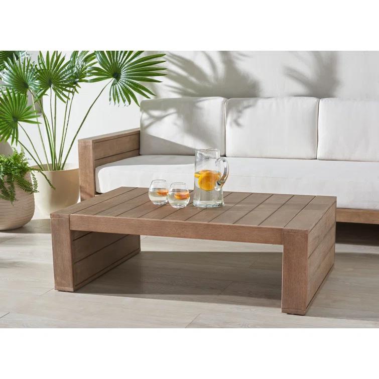 Santiago Eucalyptus Patio Coffee Table