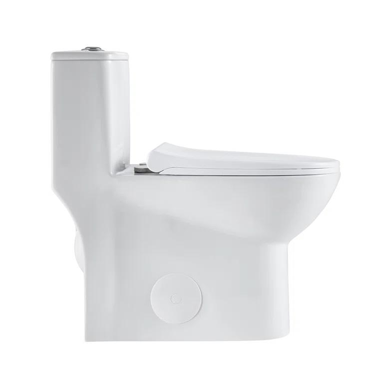 1.1/1.6 GPF Elongated Comfort Height Super Quite Flushing Floor Mounted One-Piece Toilet