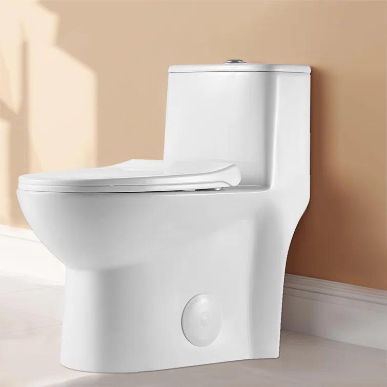 1.1/1.6 GPF Elongated Comfort Height Super Quite Flushing Floor Mounted One-Piece Toilet