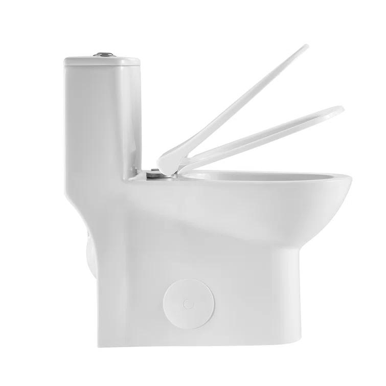 1.1/1.6 GPF Elongated Comfort Height Super Quite Flushing Floor Mounted One-Piece Toilet