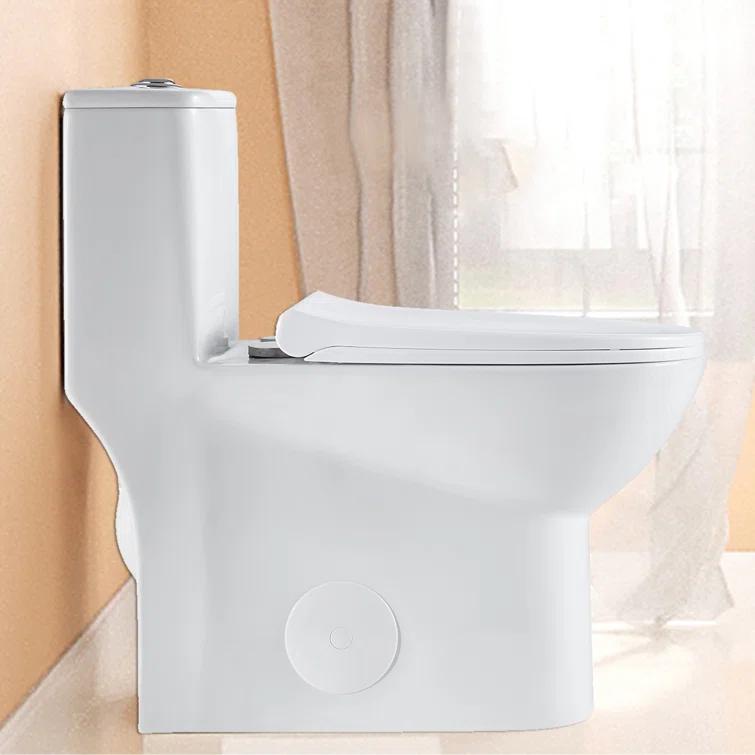 1.1/1.6 GPF Elongated Comfort Height Super Quite Flushing Floor Mounted One-Piece Toilet