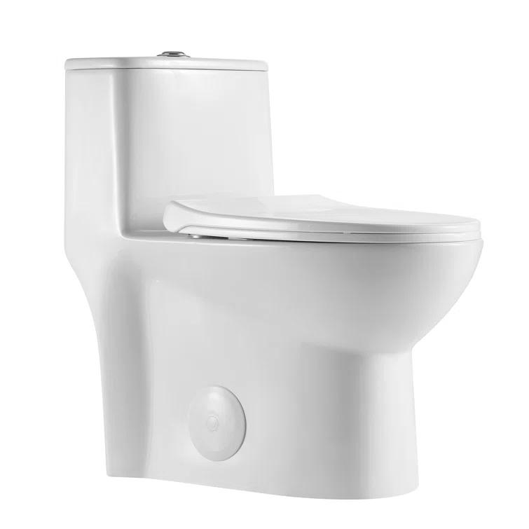 1.1/1.6 GPF Elongated Comfort Height Super Quite Flushing Floor Mounted One-Piece Toilet