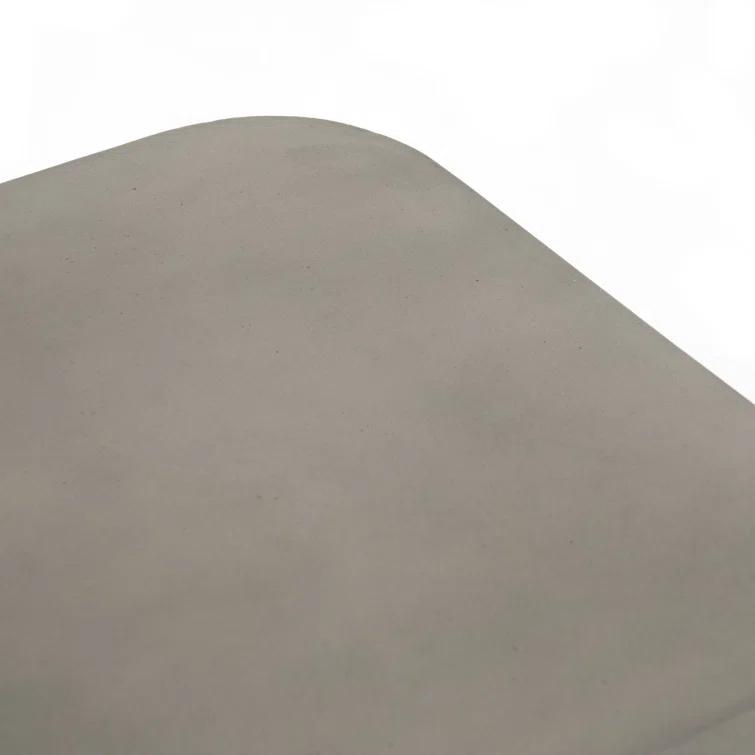 Gray Concrete Square End Table