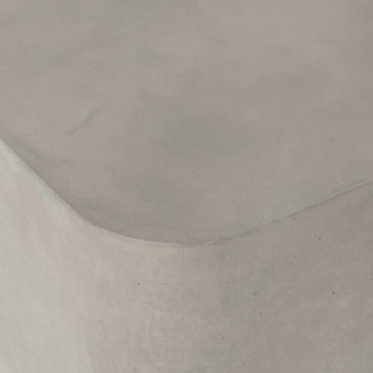 Gray Concrete Square End Table