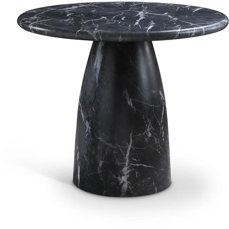 Meridian Furniture Cosenza Black 36" Indoor/Outdoor Concrete Dining Table