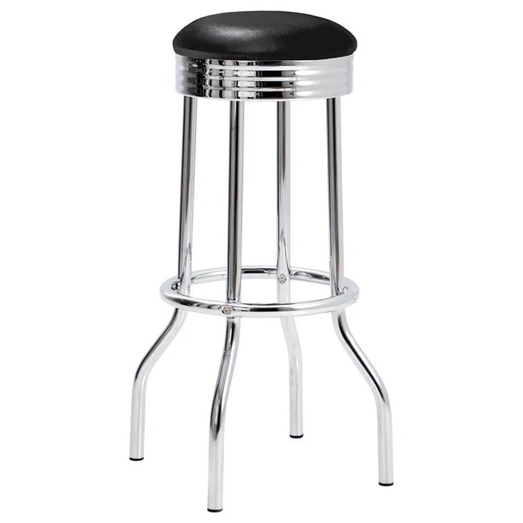Retro 3-Piece Round 1950S Bistro Pub Bar Table Set