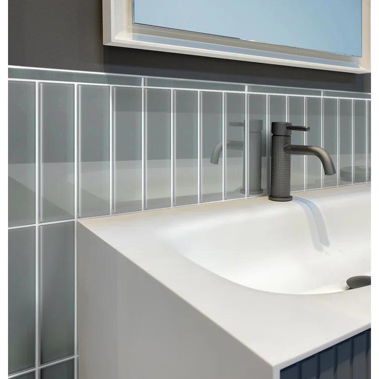 Apollo Tile 3" X 12" Glass Brick Look Subway Wall Tile