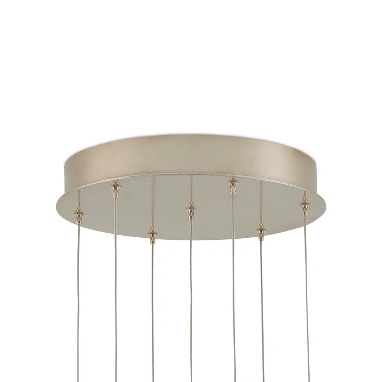 Pepper 7-Light Silver Nickel Globe Pendant