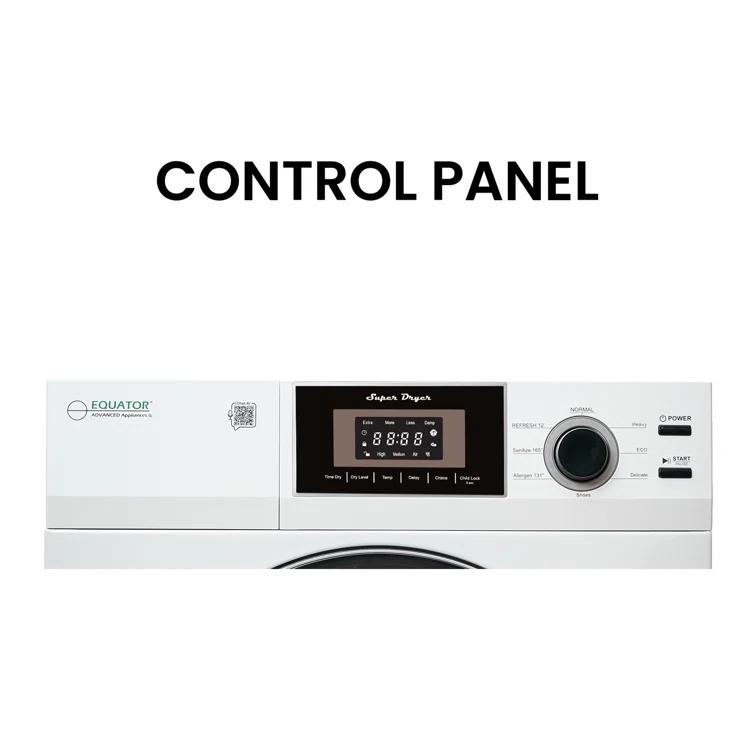 Equator Compact 24 In Vented Dryer 3.1cf/13lb Sensor Sanitize Shoes 110v/1500w