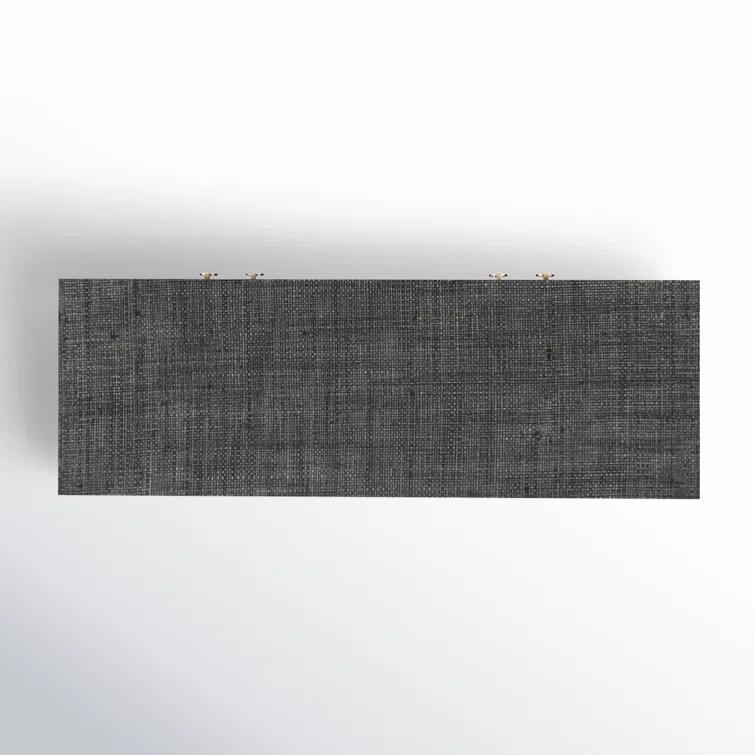 Butler Specialty Company Bar Harbor Raffia 4 Door 70" Sideboard - Charcoal