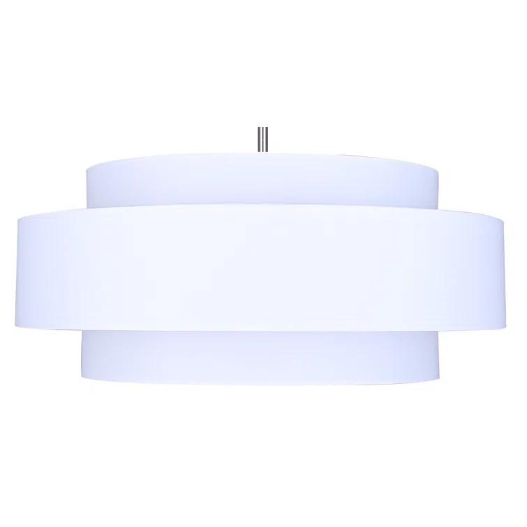 Eline 3 Light Metal Dimmable Drum Chandelier