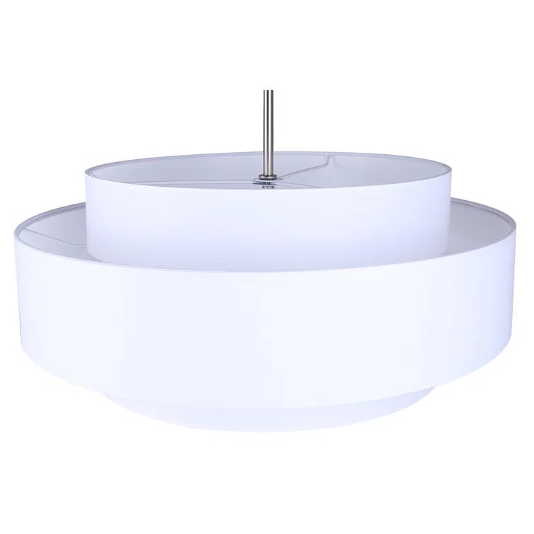 Eline 3 Light Metal Dimmable Drum Chandelier