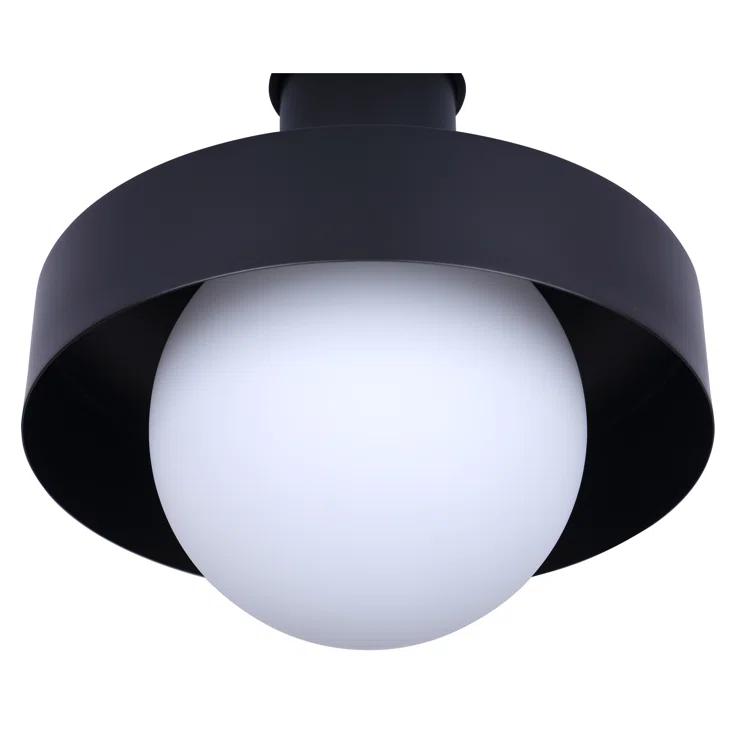 BAYLOR 1 Light Outdoor Lantern, Black Finish