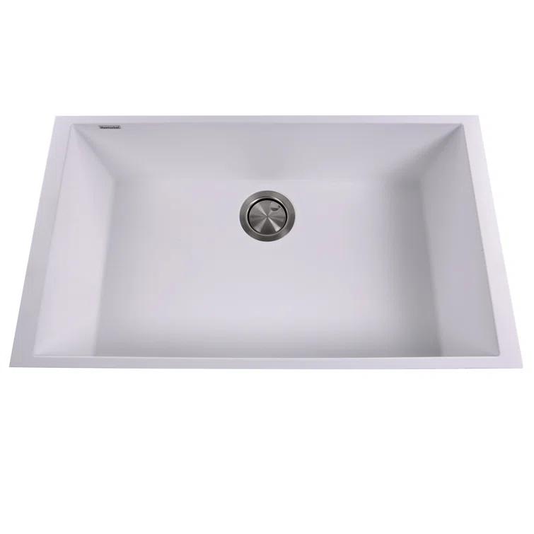 Plymouth 30'' L Undermount Single Bowl Granite Kitchen Sink