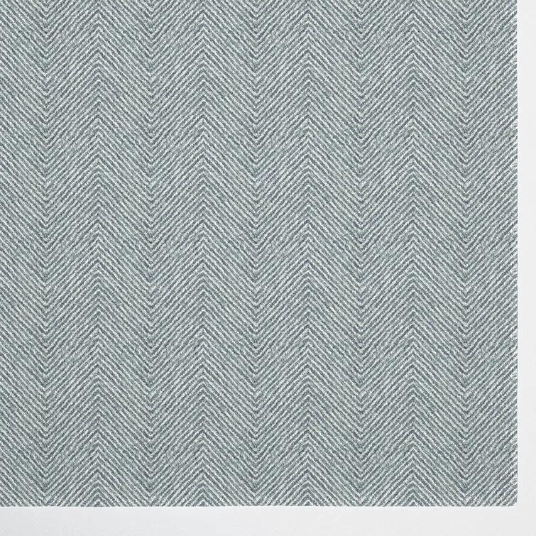 Momeni 8'x10' Charles Zig Zag Handtufted Area Rug Denim Blue: Wool, Cotton & Latex Backing, Low Pile, Indoor Use