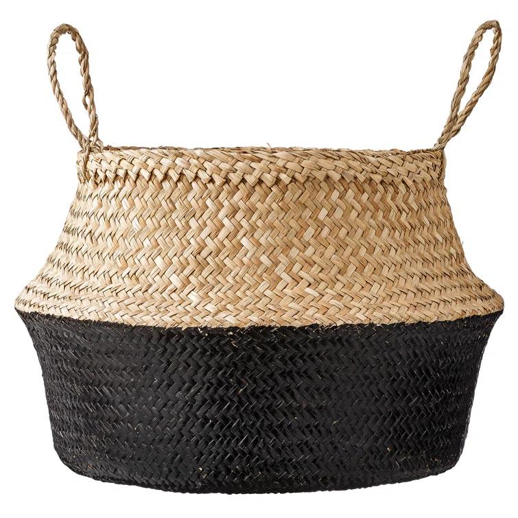 Handmade Seagrass Basket With Handles 1