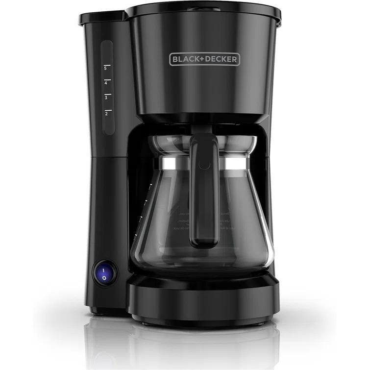 BLACK+DECKER CM0700BZ 4-in-1 5-Cup Coffee Station Coffeemaker, Black