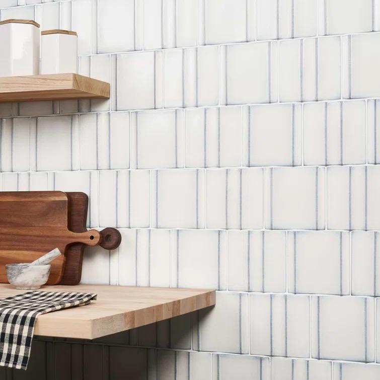 Bond Tile Metaru 5.82 In. X 5.82 In. 3D Polished Porcelain Wall Tile (7.82 Sq. Ft. / Case)