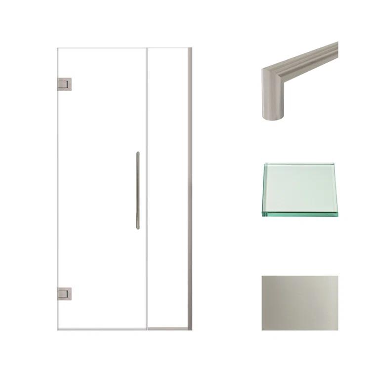 Transolid Elizabeth 36-in W x 76-in H Hinged Shower Door with Clear Glass