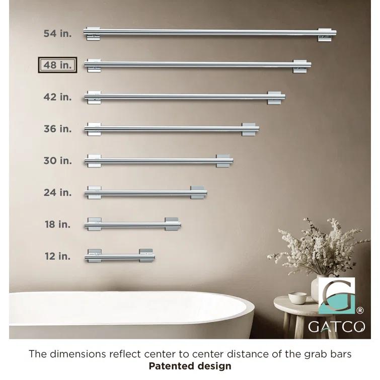 Elevate Wall Mount Stainless Steel Grab Bar, ADA Compliant Safety Bar