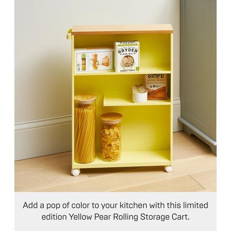 Tower Yamazaki Home Rolling Slim Bathroom Utility Cart, Storage Shelf Narrow Organizer Rack