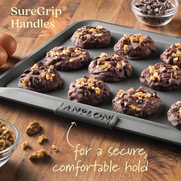 Anolon Advanced Nonstick Bakeware / Baking Set with Silicone Grips