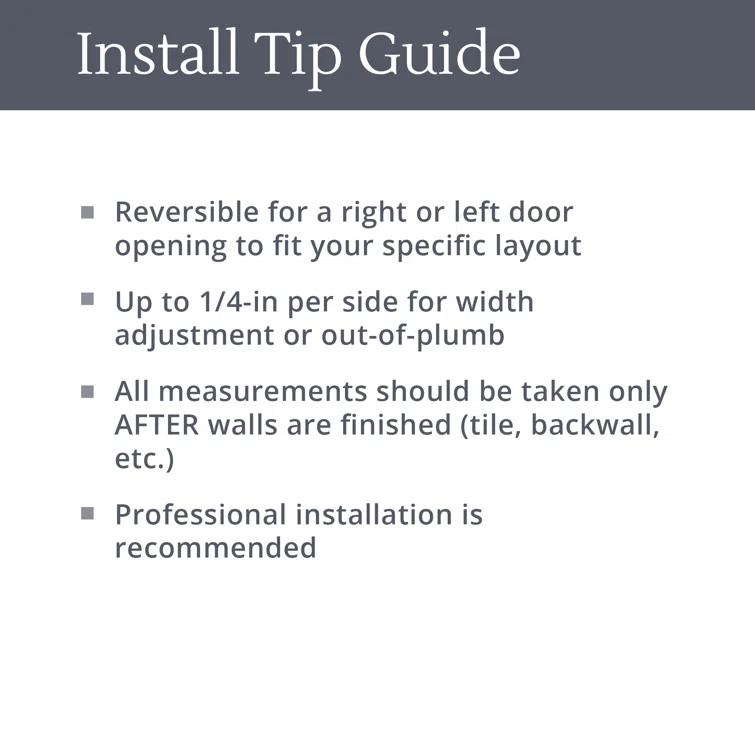 DreamLine Alliance Pro BG 56-60 in. W x 70 3/8 in. H Semi-Frameless Sliding Shower Door