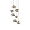 Pepper 7-Light Silver Nickel Globe Pendant