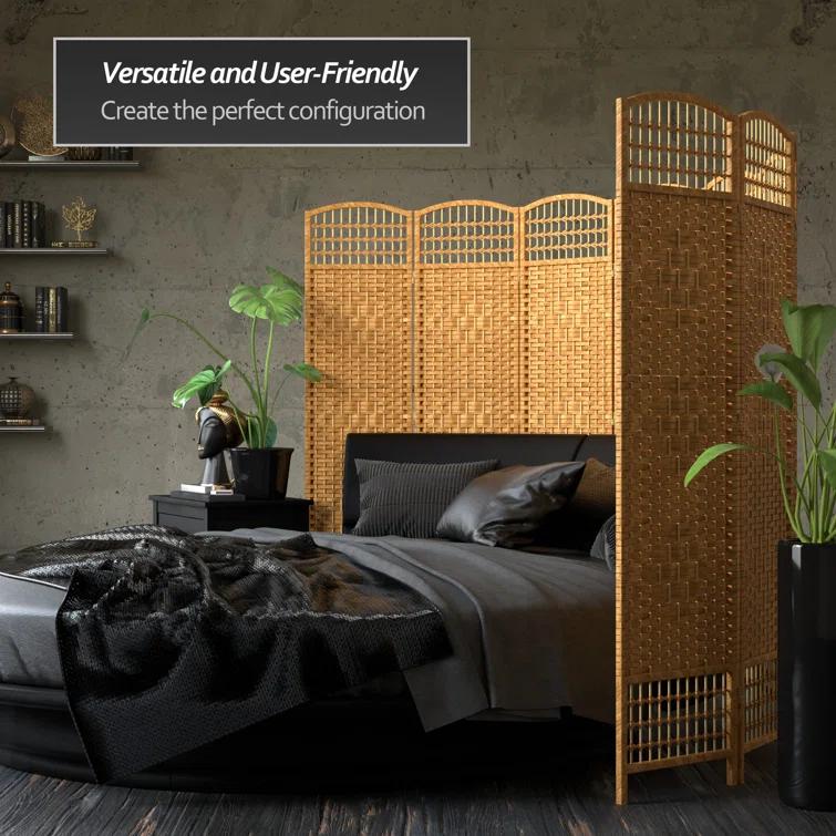 67" x 64" Weave 5 Panel Room Divider