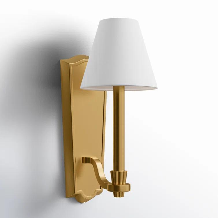 Burnished Brass 15" Contemporary Wall Sconce