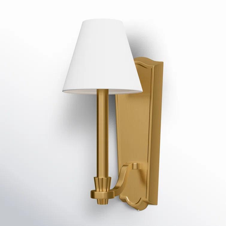 Burnished Brass 15" Contemporary Wall Sconce