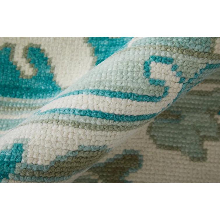 Feizy Karina Transitional Floral & Botanical, Green/Ivory, 1'6" x 1'6" Swatch Easy Care Stain Resistant Fade Resistant Craftsman Scroll Design Carpet for Living Dining Bed Room