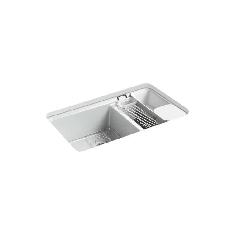 Riverby 33" L x 22" W Double Basin Undermount Kitchen Sink