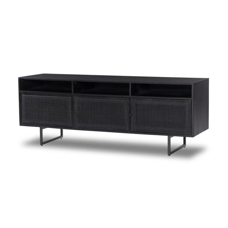 Hannah Media Console - Black and Black