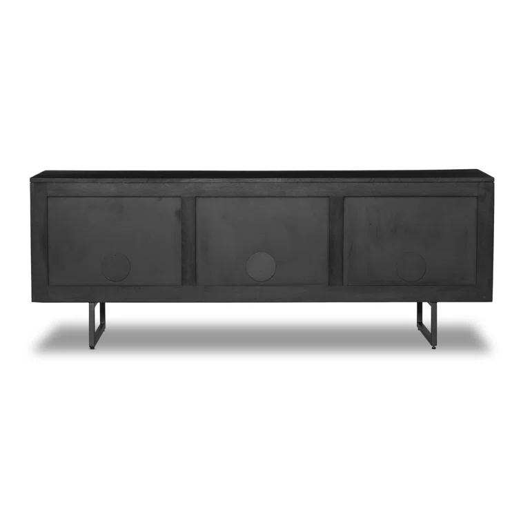 Hannah Media Console - Black and Black