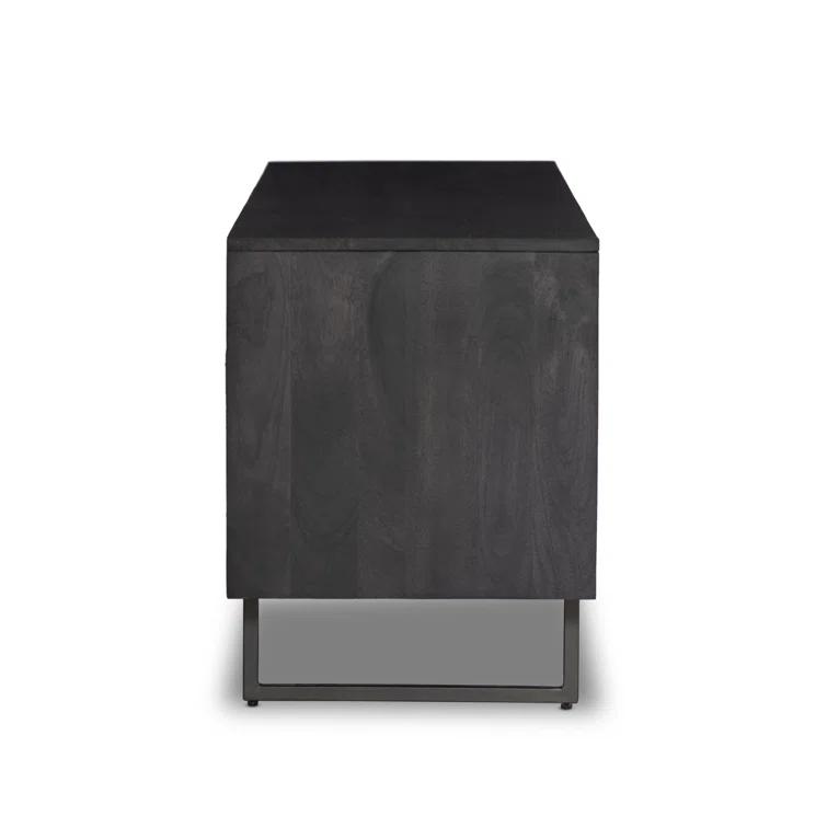 Hannah Media Console - Black and Black