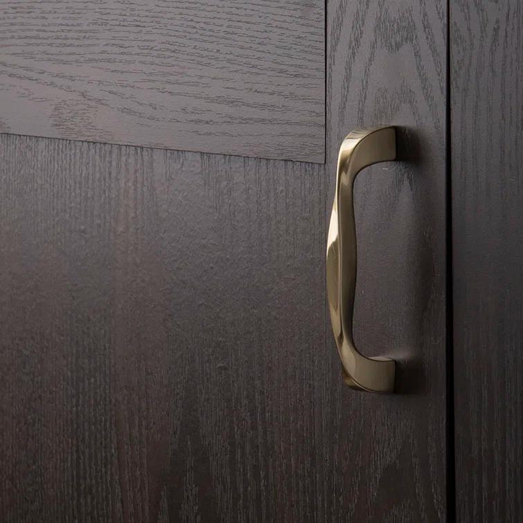 Twist Kitchen Cabinet Handles, Solid Core Drawer Pulls for Cabinet Doors, 3-3/4" (96mm)