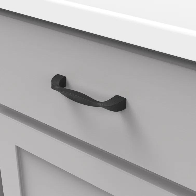 Twist Kitchen Cabinet Handles, Solid Core Drawer Pulls for Cabinet Doors, 3-3/4" (96mm)