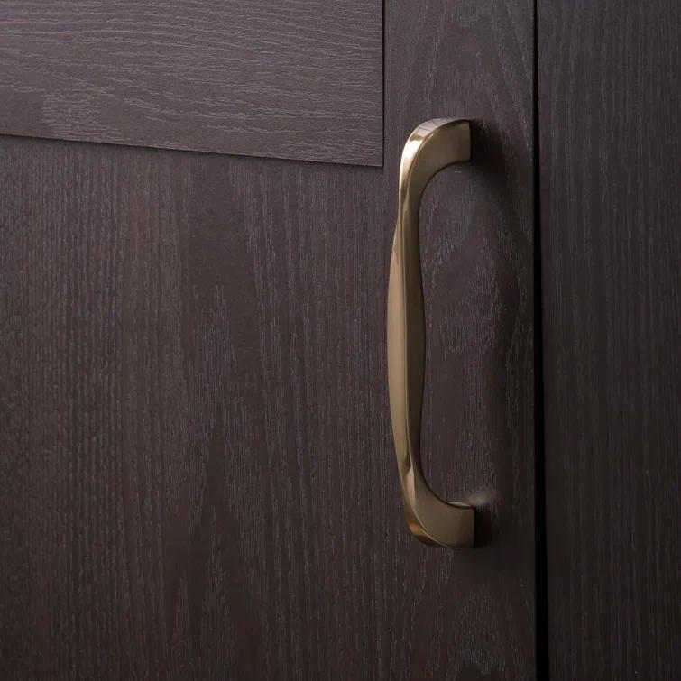 Twist Kitchen Cabinet Handles, Solid Core Drawer Pulls for Cabinet Doors, 5-1/16" (128mm)