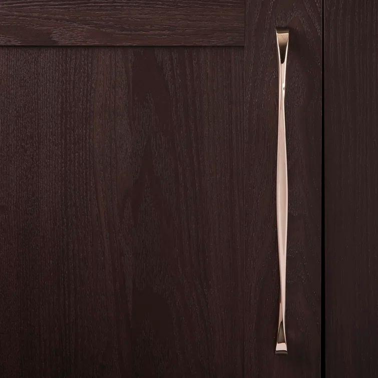 Twist Kitchen Cabinet Handles, Solid Core Drawer Pulls for Cabinet Doors, 12"