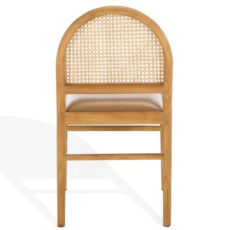 Safavieh Couture Laylie Leather Upholstered Dining Chair | Perigold