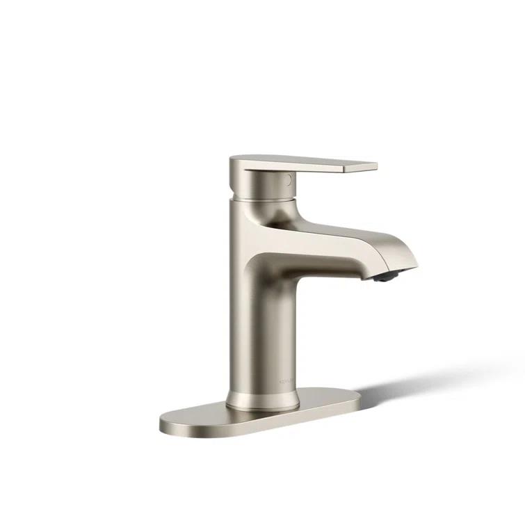 Hint Single-Handle Bathroom Sink Faucet with Escutcheon and Pop-Up Drain, 1.2 GPM