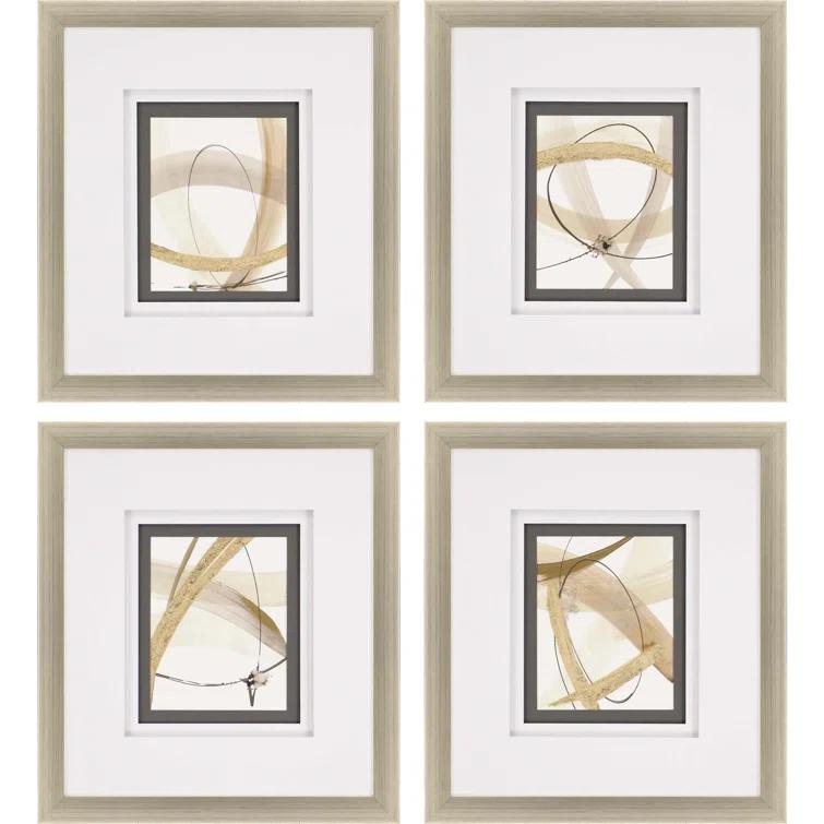 Paragon Scroll Series I Framed Art (Set of 4)